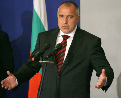 Bulgaria's new Prime Minister Boyko Borisov and leader of the center-right Citizens for European Development of Bulgaria party 'GERB', speaks during an official ceremony at the Bulgarian Government building in the capital Sofia, Monday, July, 27, 2009. Lawmakers voted 162-77, with one abstention, to ratify Prime Minister-designate Boiko Borisov's new government Monday, and approved his 16-member Cabinet in a separate vote. The former Sofia mayor, whose GERB party won a July 5 election, is promising to implement swift anti-corruption reforms aimed at restoring European Union confidence in Bulgaria and unfreezing blocked EU funds to help the country cope with its economic crisis. (AP Photo)