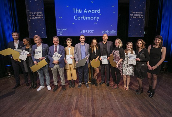 The Netherlands Amsterdam 20 april 2017. European Press Prize. Photo: Jan Boeve